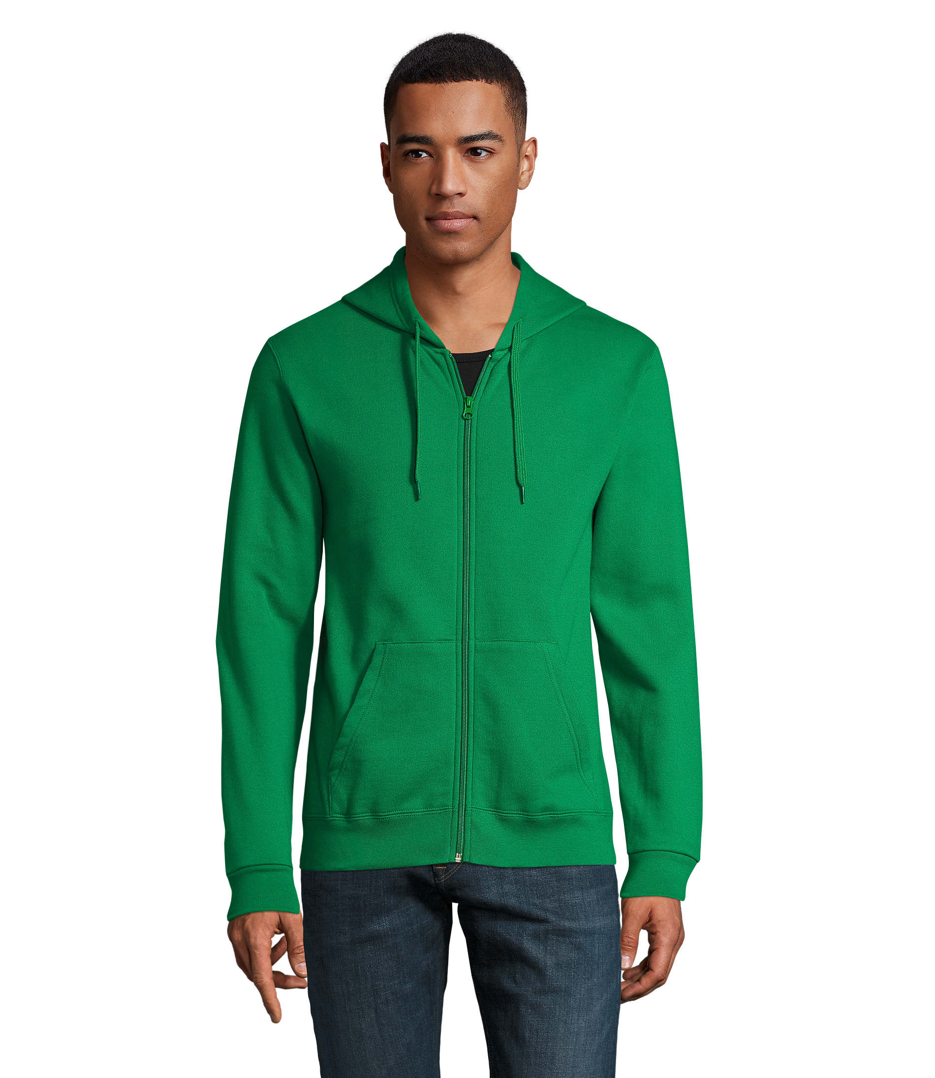 Hoodie publicitaire homme molletonné 260g - STONE Vert Prairie